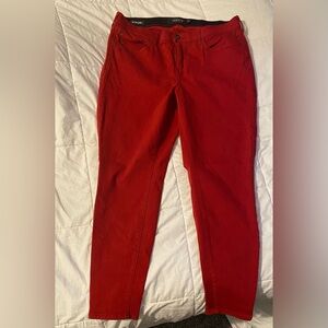 Torrid Red Straight-Leg Pants